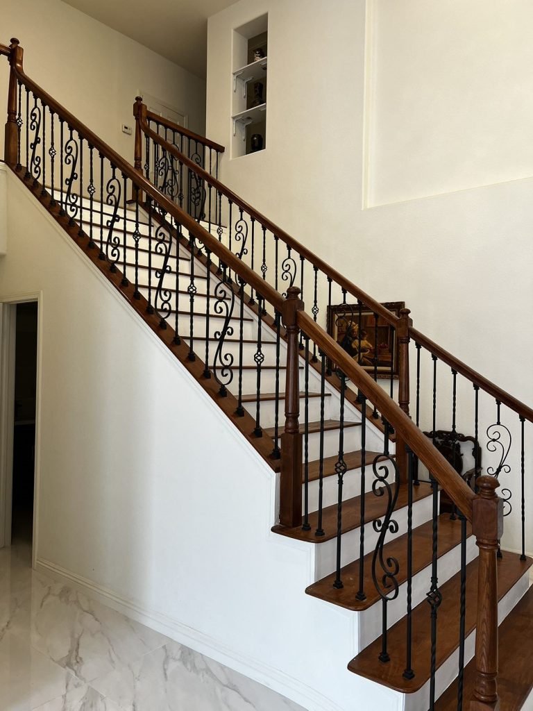 wood finish matches flooring